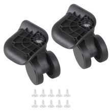 Roues de bagage en plastique pratiques avec conception de-Noir