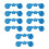 10cps Ergonomic Ski Face Covers Secures fit-blue camouflage 1