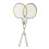 Set da badminton per due con racchette e borsa per il trasporto 1