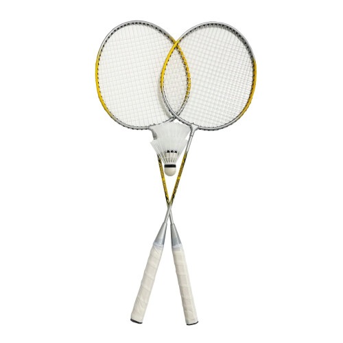Set da badminton per due con racchette e borsa per il trasporto