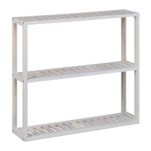 White wall shelf with 3 shelves