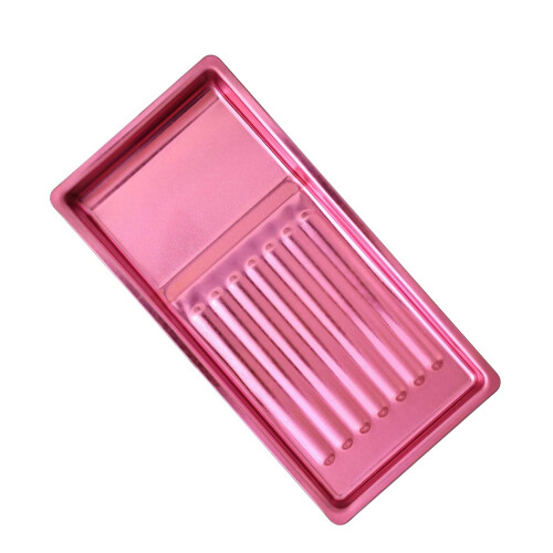 Large Capacity Nail Tools Sterilize Tray With Open-rose pink