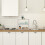 White wall shelf with 3 shelves 3