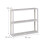 White wall shelf with 3 shelves 4