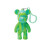 Marble Keyring Kit, Bear Shape, 6 Pcs, Includes Paints 4