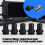 Premium 3/8inch G1/4 Barbed Fitting For Customs PC Liquid-Black 3