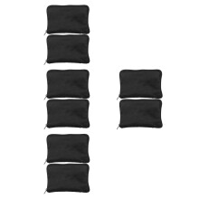 8Pcs Black Diabetic Supply Case Cloth Material Portable Travel Storage