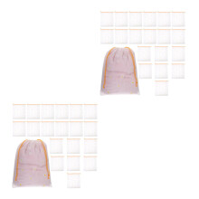 40Pcs Assorted Color PVC Storage Pouches Clothes Organizer Waterproof