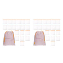 40Pcs Portable PVC Vacuum Storage Bags Waterproof Clothes Organizer