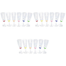 18Pcs LED Light Up Wine Cups Transparent Party Glasses