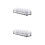 2Sets Double Row Acrylic Wine Cup Holder Black Glass Storage Rack 1
