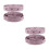 2Pièces Bande À Pression Violet Pratique Résistante Pour Vêtements 2