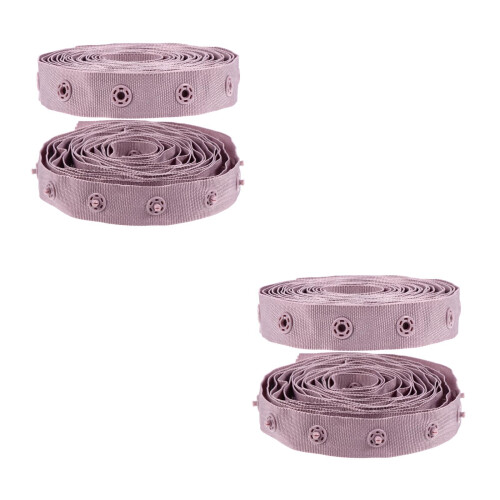 2Pièces Bande À Pression Violet Pratique Résistante Pour Vêtements 1