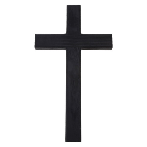 Croix décorative murale en bois 28 x 16 cm