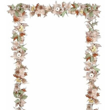 Garland Duilleog Maple Saorga 6 troigh