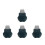 4Pièces Scrubbers Vert Acier Extraction Points 2