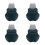 4Pièces Scrubbers Vert Acier Extraction Points 4