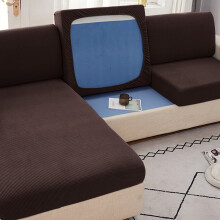 Sofakissenbezug aus Stretch-Polyester – Kaffee