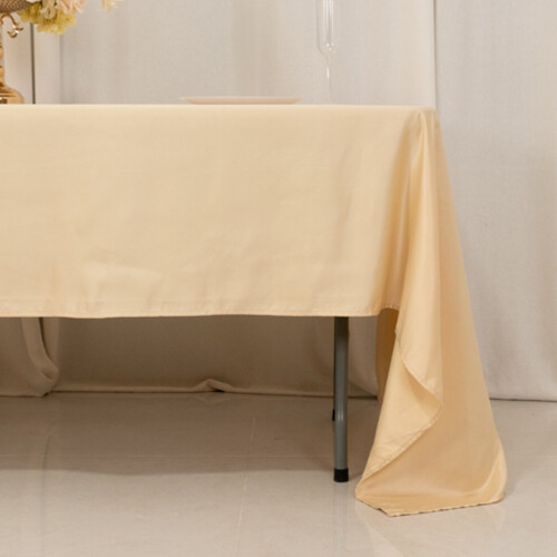 BalsaCircle Beige Lamour Satin rektangulär duk60" x