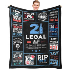 Deka k 21. narozeninám pro něj 60x50 palců