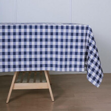 BalsaCircle polyesterový obrus s kockovaným vzorom 152x304 cm