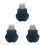 3Pièces Extracteurs Points Vert Outils Compacts 2