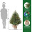 2ft Pre-lit Mini Christmas Tree with LED Lights, Remote and 3