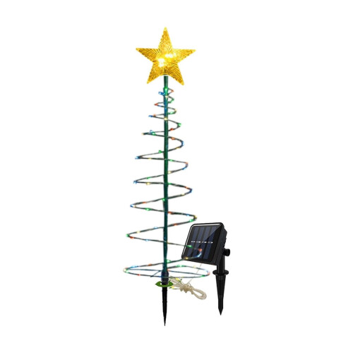 29 Inch Solar Spiral Christmas Tree Lights 8 Modes 1