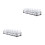 2Sets Double Row Acrylic Wine Cup Holder Black Glass Storage Rack 4