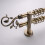 Gardinstangender i bronse for 28 mm stang 2