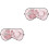 2Pcs Pink Silk Sleep Eye Mask Large Eye Patch Comfortable Durable 2