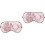 2Pcs Pink Silk Sleep Eye Mask Large Eye Patch Comfortable Durable 3
