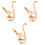 3Sets Shape Tableware Storage Rack Metal Holder for Home 6