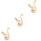 3Sets Shape Tableware Storage Rack Metal Holder for Home 8