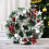 Artificial Christmas Wreath Silver Bristles 12 Inch 2