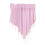 Pink Sheer Beaded Triangle Valance Curtains with Boho 4