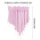 Pink Sheer Beaded Triangle Valance Curtains with Boho 3
