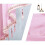 Pink Sheer Beaded Triangle Valance Curtains with Boho 5