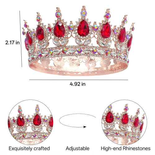 Diadema da principessa con strass AB per donna 1