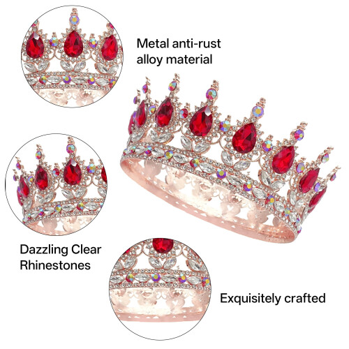 Diadema da principessa con strass AB per donna 2