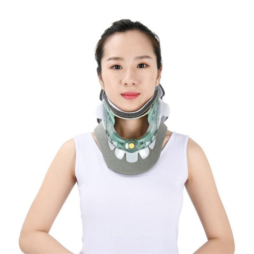 6X Cervical Traction Device Neck Corrector Cervical Collar Neck Stretch Protector Spine Fixation Support Brace 2