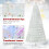 7ft White Fiber Optic Christmas Tree with Iridescent Tips & 5