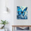Tableau mural papillon bleu sur toile 40 x 50 cm 4
