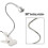 Lampe de lecture LED avec pince, col flexible, alimentation USB 2