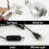 Lampe de lecture LED avec pince, col flexible, alimentation USB 3