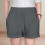 Sommershorts i linblanding til jenter, elastisk midje, snøring, 2