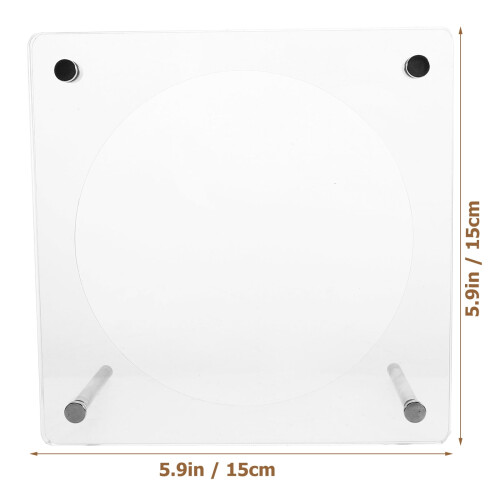 Présentoir de bureau transparent pour CD en acrylique 1