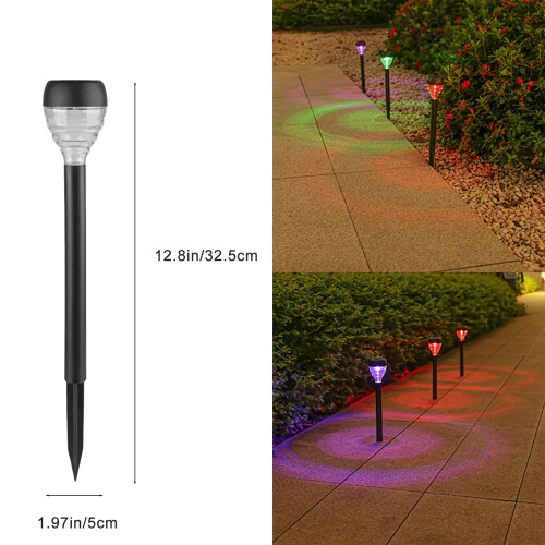 Luci solari a LED per esterni, impermeabili, confezione da 10 pezzi. 2