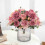 Bouquet di orchidee artificiali per matrimoni e decorazioni per la casa. 5