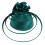 Fascia per capelli verde da donna, ideale per il tea party. 4